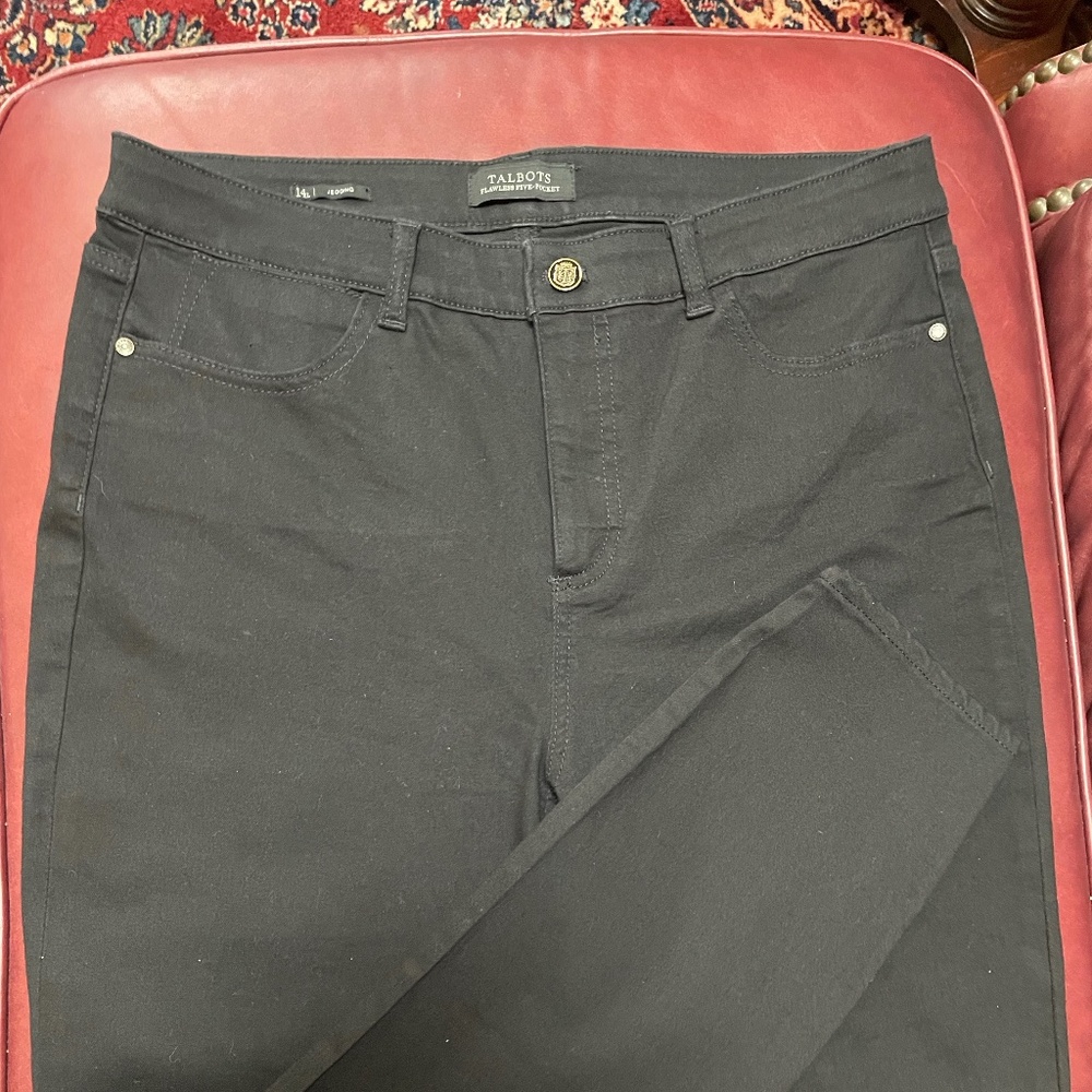 Talbots black jegging NWOT